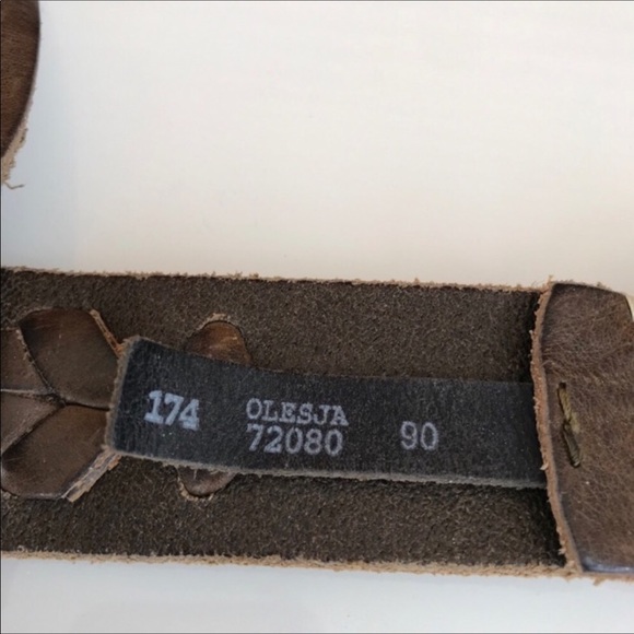 JOOP! Made In Italy Leather Brown Belt M/90